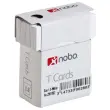 100 Fiches T pour planning - Taille 1,5 - Blanc - Nobo photo du produit