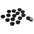 16 Aimants ronds - &Oslash; 10 mm - Noir - Wonday photo du produit