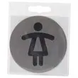 Plaque de porte ronde &ndash; Pictogramme &laquo;&nbsp;Femmes&nbsp;&raquo; - DURABLE photo du produit