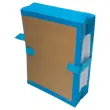 Pochette archive à soufflet - Dos 10 cm - Bleu - Socarpa photo du produit