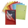 100 Pochettes de pr&eacute;sentation - Fen&ecirc;tre cristal - Assortiment pastel - Exacompta photo du produit