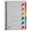 Jeu d'intercalaires avec sommaire - Carte 170 g - A4 - 6 onglets - Fiducial photo du produit