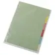 Jeu d'intercalaires multicolores carte 180G - A4 - 6 onglets neutres photo du produit