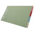 Jeu d'intercalaires multicolores carte 180G - A4 - 6 onglets neutres photo du produit