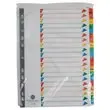 Jeu d'intercalaires alphabétiques A4 20 onglets multicolores - FIDUCIAL photo du produit