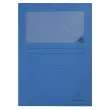100 Pochettes coins papier &agrave; fen&ecirc;tre cristal - bleu vif - Exacompta photo du produit