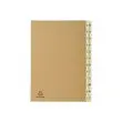 Trieur alphab&eacute;tique kraft - 24 compartiments - Havane - Exacompta photo du produit