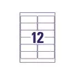 25 Planches de 12 &eacute;tiquettes facilement d&eacute;collables - 99 x 42 mm - Blanc - Avery photo du produit