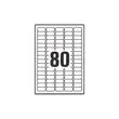 Boîte de 25 planches de 80 étiquettes blanches enlevables - 35,6x16,9 mm - AVERY photo du produit