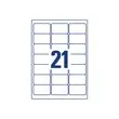 40 Planches de 21 étiquettes adresses pour imprimantes jet d'encre AVERY 63,5x38,1mm photo du produit