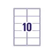 100 Planches de 10 étiquettes adresses blanches pour imprimantes laser - 99,1 x 57 mm - AVERY photo du produit