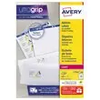 100 Planches de 18 étiquettes pour imprimantes laser - 63,5 x 46,6 mm - AVERY photo du produit