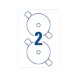 100 Planches de 2 &eacute;tiquettes maxi couvrantes pour CD Avery photo du produit