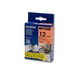 Ruban pour titreuse BROTHER 12mm - noir/orange - TZEB31 photo du produit