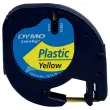 Ruban plastique Letratag - 12 mm - Texte noir sur fond jaune - Dymo photo du produit