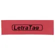 Ruban plastique Letratag - 12 mm - Texte noir sur fond rouge - Dymo photo du produit