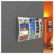 Présentoir mural aluminium Quick Fit - PAPERFLOW - 4 cases A4 photo du produit
