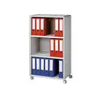 Bibliothèque mobile - 3 niveaux - 65 x 33 x 124,6 cm - PAPERFLOW photo du produit
