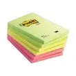 6 blocs de 100 notes repositionnables grand format et ligné POST-IT® coloris assortis 10,2x15,2cm photo du produit