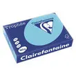 Ramette de 250 feuilles papier - A4 - 160 g/m&sup2; - Bleu clair - Clairefontaine photo du produit