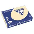 Ramette de 250 feuilles papier - A4 - 160 g/m² - Beige - CLAIREFONTAINE photo du produit