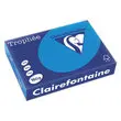 Ramette de 250 feuilles de papier couleurs vives A4  Trophée 160g - Bleu turquoise - CLAIREFONTAINE photo du produit