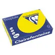 Ramette de papier couleur fluorescente - A4 - Trophée - 80g - Jaune Fluo - CLAIRFONTAINE photo du produit