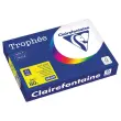 Ramette de papier couleur fluorescente - A4 - Trophée - 80g - Jaune Fluo - CLAIRFONTAINE photo du produit