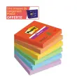 12 Notes Super Sticky Collection Playful - 76 x 76 mm - 90 feuilles - POST IT photo du produit