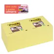 12 Notes repositionnables Super Sticky 76x76mm, jaune pastel, 90 feuilles photo du produit