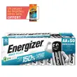 50 piles alcalines Energizer Max Plus AA/LR6 photo du produit