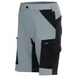 Bermuda de travail e-sunny gris/noir stretch oekotex - epic - t.xs photo du produit