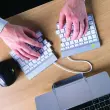 Clavier ergonomique Split Break blanc photo du produit