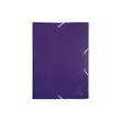 Chemise à élastique 3 rabats Polypropylène 4/10e Opaque Eco - A4 - Violet - EXACOMPTA photo du produit