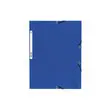 Chemise à élastique 3 rabats carte lustrée 355gm² - A4 - Bleu - EXACOMPTA photo du produit