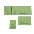 Bloc passe-partout 100 feuillets numérotés de 3 volets - Format 4,8x15 cm - Vert - EXACOMPTA photo du produit