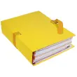 Chemise dos extensible papier 24x32cm - filmée par 5 - Jaune - EXACOMPTA photo du produit
