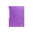 Chemise 3 rabats à élastiques Maxi Capacity carte lustrée 600g/m2 Scotten ®- A4 - Violet - EXACOMPTA photo du produit