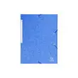 Chemise à élastiques Maxi capacity carte lustrée 425gm² - A4 - Bleu - EXACOMPTA photo du produit