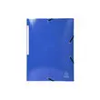 Chemise &agrave; &eacute;lastiques 3 rabats Maxi capacity carte lustr&eacute;e pellicul&eacute;e 425gm&sup2; Iderama A4 - Bleu fonc&eacute; - EXACOMPTA photo du produit