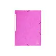 Chemise à élastiques Maxi capacity carte lustrée 425gm² - A4 - Rose - EXACOMPTA photo du produit