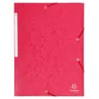 Chemise à élastiques Maxi capacity carte lustrée 425gm² - A4 - Rouge - EXACOMPTA photo du produit