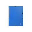Chemise à élastiques 3 rabats PP OPAK - A4 - Bleu - EXACOMPTA photo du produit