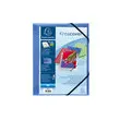 Chemise à élastiques 3 rabats polypropylène opaque Krea Cover - A4 - Bleu - EXACOMPTA photo du produit