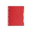 Intercalaires carte 220g 6 positions - A4 maxi - EXACOMPTA photo du produit