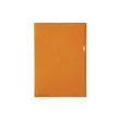 Etui carton de 100 pochettes coin PVC lisse haute résistance 13/100e - A4 - Orange - EXACOMPTA photo du produit