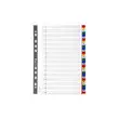 Intercalaires imprim&eacute;s num&eacute;riques PP couleurs 31 positions - A4 - EXACOMPTA photo du produit