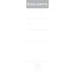 Paquet de 10 &eacute;tiquettes autocollantes pour classeur a levier dos de 80mm - Blanc - EXACOMPTA photo du produit