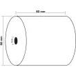 Bobine pour tickets de caisse 80x80 mm - 1 pli thermique 55g/m2 sans BPA. - EXACOMPTA photo du produit
