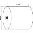 Bobine pour tickets de caisse 76x80 mm - 1 pli offset extra-blanc 60g/m2. - EXACOMPTA photo du produit
